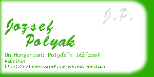 jozsef polyak business card